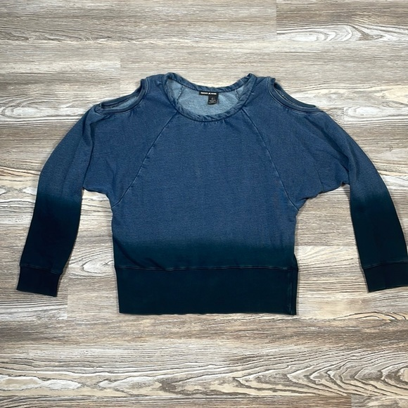 DKNY Tops - DKNY Jeans Denim Top,‎ Long Sleeve, Open Shoulders, Size Large